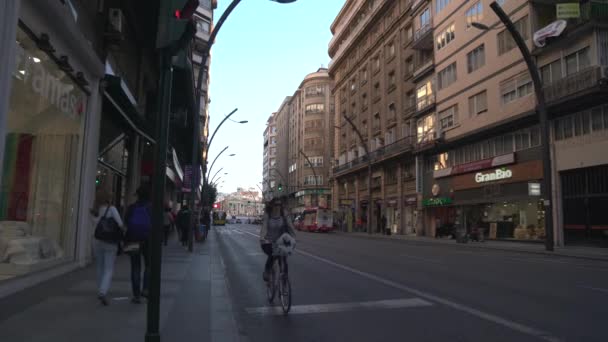 Passeggiando Guidando Gran Escultor Salzillo Street — Video Stock