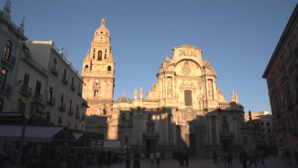 Catedral Santa María Plaza Belluga — Vídeos de Stock
