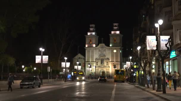 Εκκλησία Της Carmen Δει Από Alameda Colon — Αρχείο Βίντεο