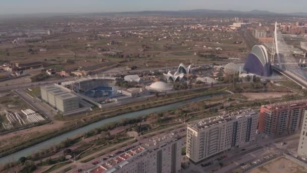 Luftaufnahme Der Stadt Valencia — Stockvideo