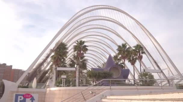 Umbracle Nella Città Delle Arti Delle Scienze — Video Stock