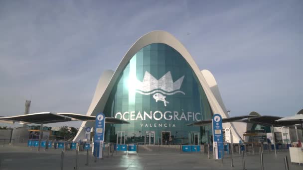 Oceanographic City Arts Sciences Dalam Bahasa Inggris — Stok Video