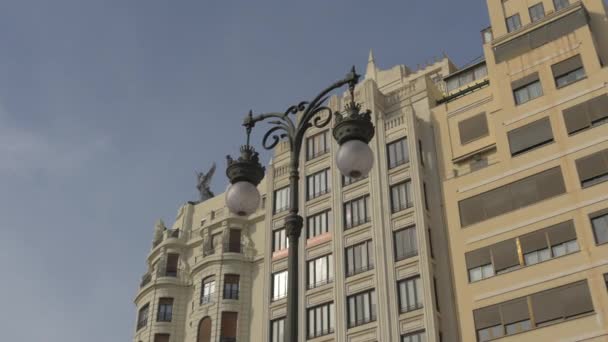 Posto Iluminação Edifícios — Vídeo de Stock