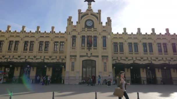 North Station Valencia — Stock Video