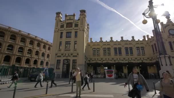 Turistas Estación Norte Valencia — Vídeos de Stock