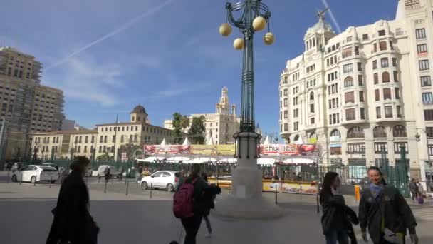 Centrum Města Valencie — Stock video