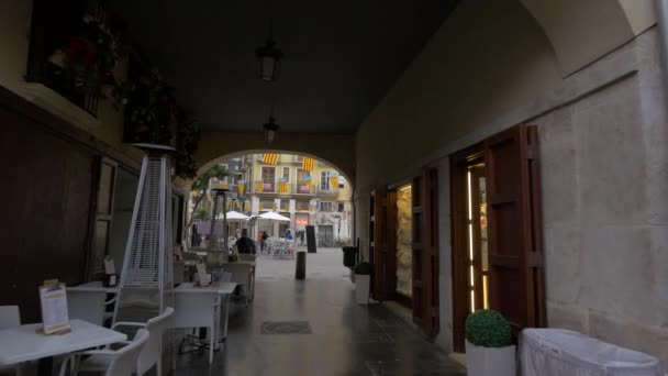 Restaurant Plein Air Dans Une Passerelle — Video