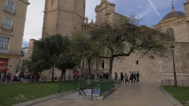 Vista Panoramica Della Cattedrale Valencia — Video Stock