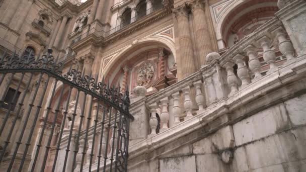 Paredes Catedral Málaga — Vídeo de Stock