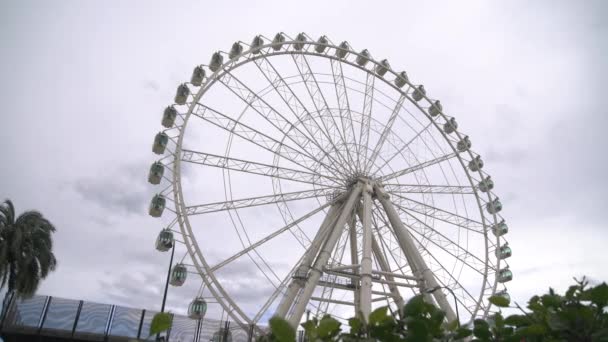 Still Ferris Wheel Malaga Spain — Stock Video