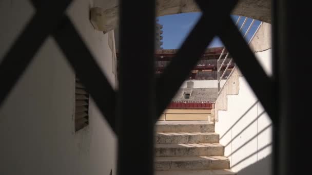 Escaleras Plaza Toros — Vídeo de stock