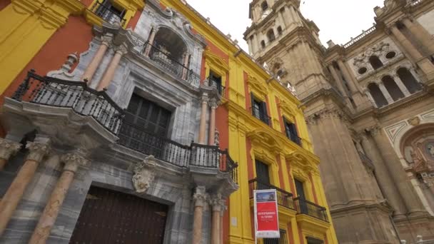 Episcopal Palace Malaga — Stock Video