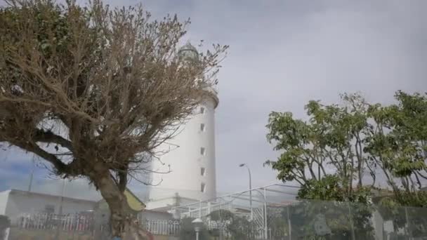 Malaga Daki Deniz Feneri — Stok video