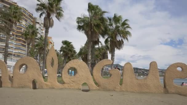 Знак Малагеты Пляже — стоковое видео