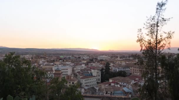 Calendário Granada Pôr Sol — Vídeo de Stock