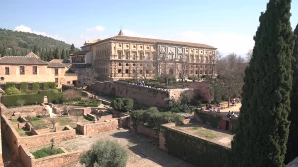 Patio Machuca和Palacio Carlos — 图库视频影像