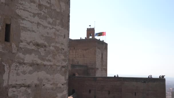 Torre Velas Och Alcazabas Murar — Stockvideo
