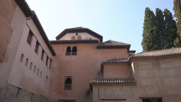 Alhambra Sarayı Nda Bina — Stok video