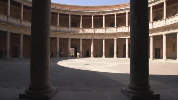 Patio Del Palacio Carlos — Vídeo de stock