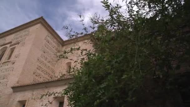 Santa Maria Kilisesi Nin Duvarları Kulesi — Stok video