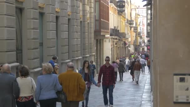 Gente Caminando Por Una Calle — Vídeos de Stock