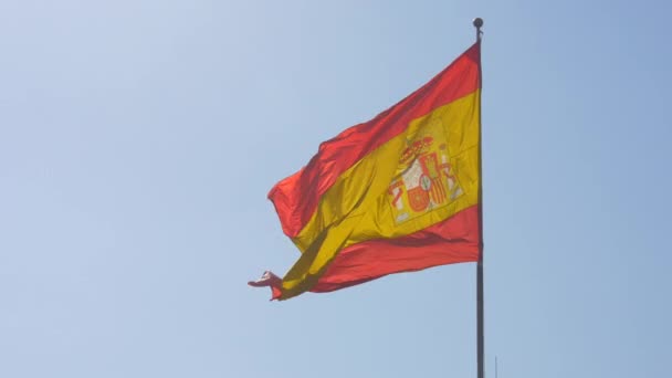 Spanyol zászló integetés, videó 