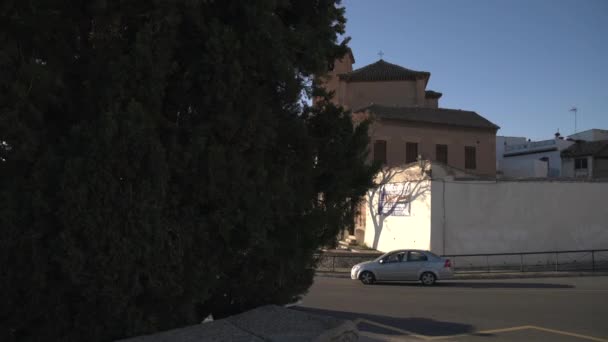 Iglesia San Cristobal Carretera Murcia — Stockvideo