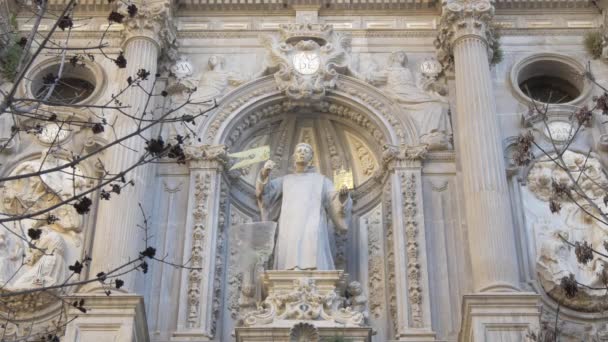 Статуя Сан Хуана Диоса — стоковое видео