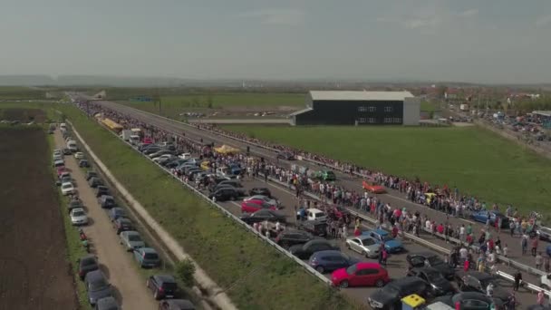 Letecký Pohled Transylvánii Drag Race — Stock video