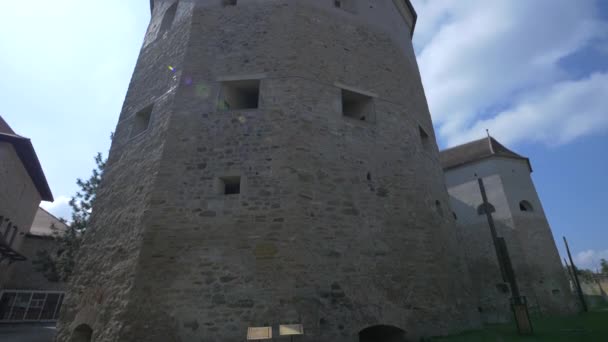 Uma Torre Fortaleza Medieval — Vídeo de Stock