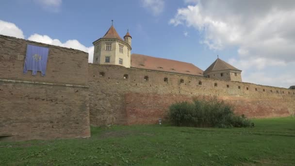Old Fagaras Fortress — Stock Video