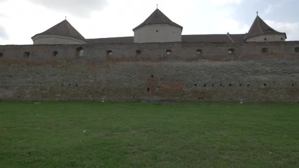 Försvarsmur Runt Fästning — Stockvideo