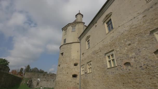 中世纪要塞的景观 — 图库视频影像