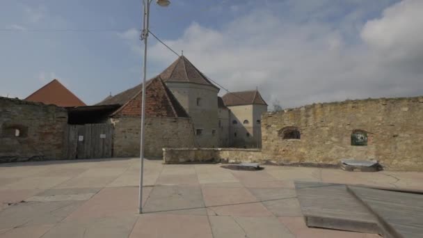 Pozorovací Paluba Středověké Pevnosti — Stock video