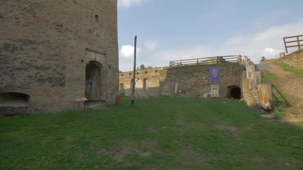 Patio Fortaleza Medieval — Vídeos de Stock