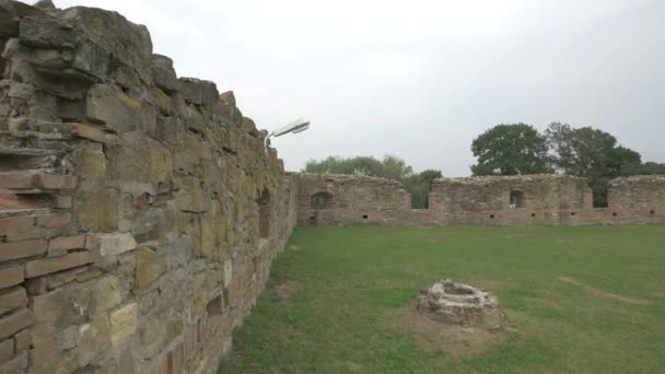 Muro Piedra Ruinas — Vídeos de Stock