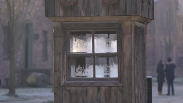 Caixa Sentinela Com Janelas Congeladas — Vídeo de Stock