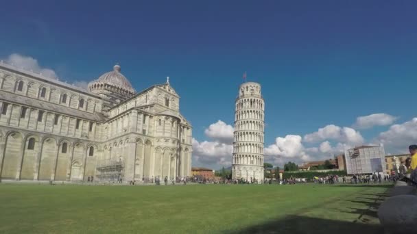 Calendario Dei Punti Riferimento Piazza Dei Miracoli Pisa — Video Stock