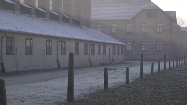 Panderecha Del Campo Auschwitz — Vídeos de Stock