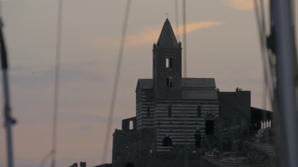 Kościół Piotra Zachodzie Słońca — Wideo stockowe
