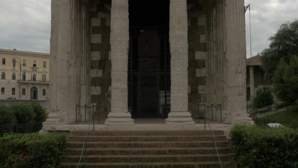 古代の寺院の傾き — ストック動画