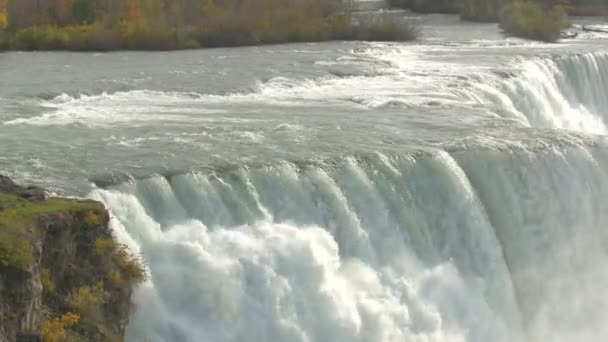 Niagara Falls Flowing Landmark — Stock videók