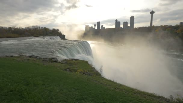 Niagara Flowing Bridal Veil Falls — ストック動画