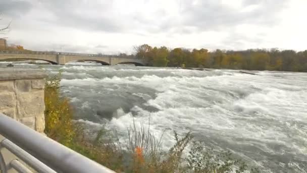 Niagaras Schäumendes Wasser — Stockvideo
