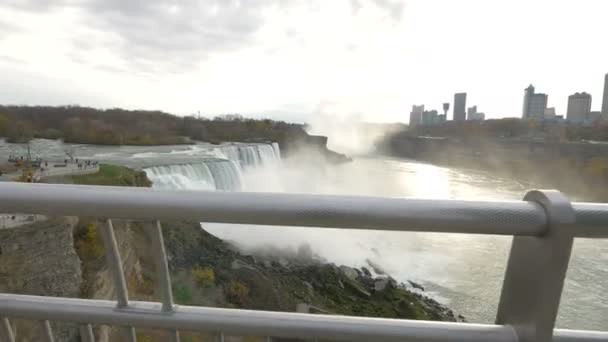 Bridal Veil Falls Niagara River — Stockvideo