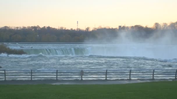 Niagara Falls Den Amerikanska Sidan — Stockvideo