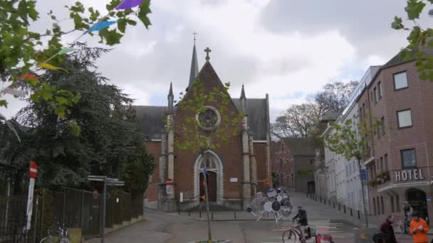 View Street Leuven — Stock Video