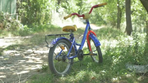 Una Bicicleta Niño — Vídeo de stock