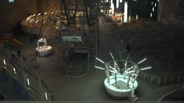 Turda Salt Mine Intérieur — Video