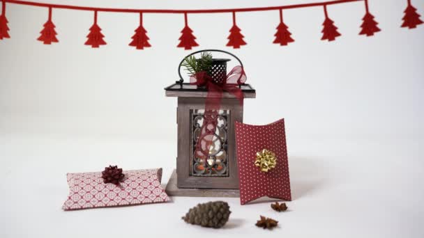 灯笼和小礼品盒 — 图库视频影像